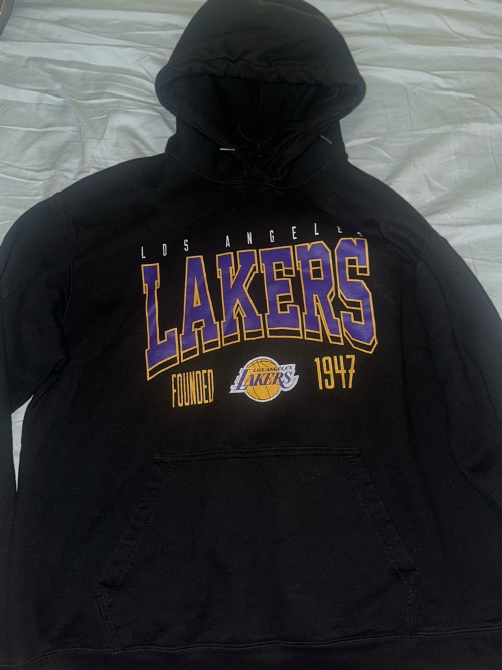 NBA Black Hoodie with White NBA Logo